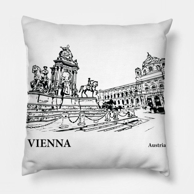 Vienna Austria Pillow by Lakeric