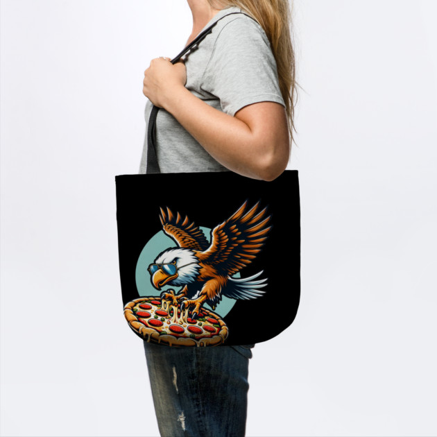 Funny Eagle hunting for Pizza by logiamerch