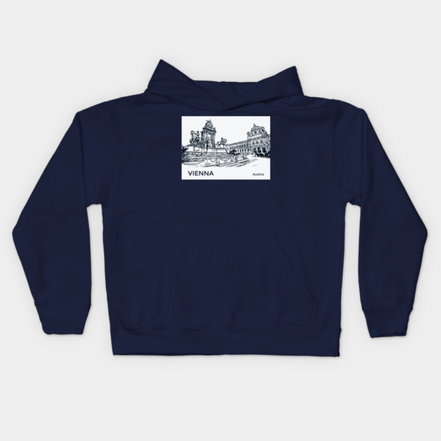 Vienna Austria Kids Hoodie by Lakeric