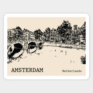 Amsterdam Netherlands Sticker