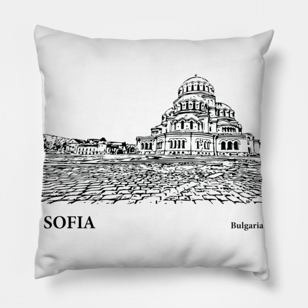 Sofia Bulgaria Pillow by Lakeric