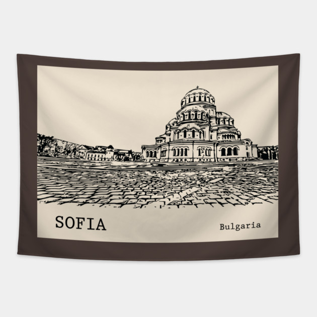 Sofia Bulgaria Tapestry by Lakeric