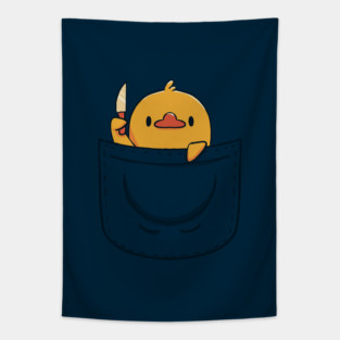 Funny Duck Pocket by Tobe Fonseca Tapestry