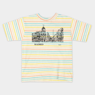 Madrid Spain Kids T-Shirt