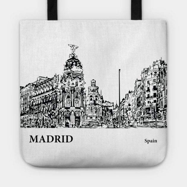 Madrid Spain Tote by Lakeric