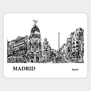 Madrid Spain Magnet