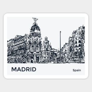 Madrid Spain Sticker