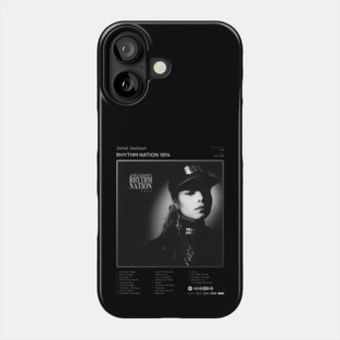 Janet Jackson - Rhythm Nation 1814 Tracklist Album Phone Case