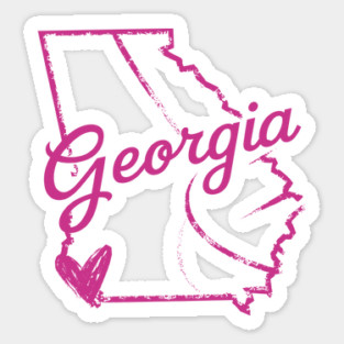 Georgia Outline Sticker