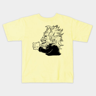 javier milei represented as a lion Kids T-Shirt
