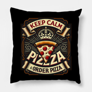 Funny Pizza Saying, Order Pizza Pillow