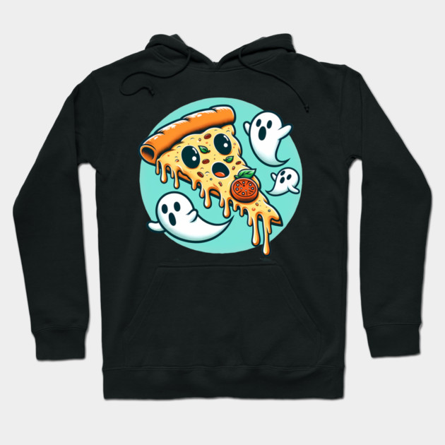 Funny Pizza Ghost Halloween Hoodie by logiamerch