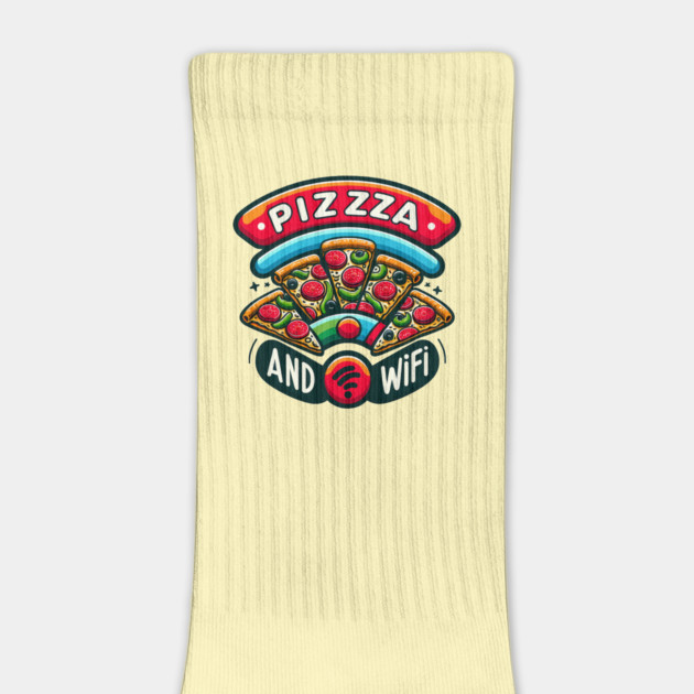 Pizza and Wifi, Funny Pizza Lover by logiamerch