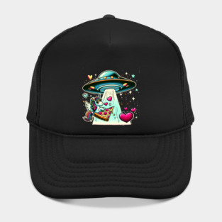 Funny Pizza Unicorn Ufo Hat