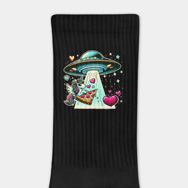 Funny Pizza Unicorn Ufo by logiamerch