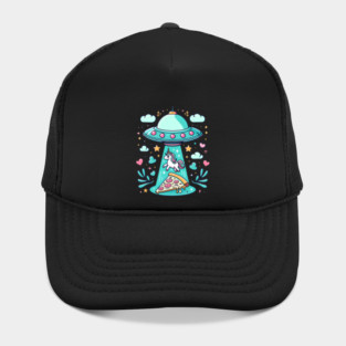 Funny Pizza Unicorn Ufo Hat