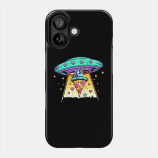Funny Pizza Unicorn Ufo Phone Case