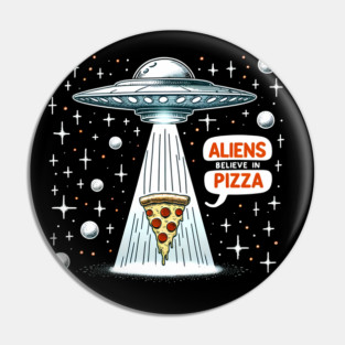 Funny Pizza blieve in Alience Pin