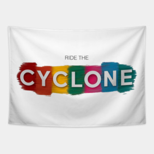 RIDE THE CYCLONE Tapestry