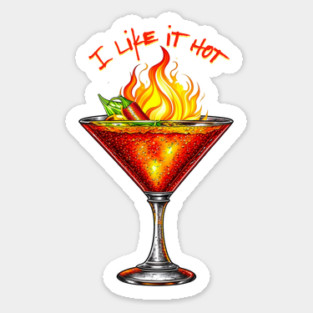 Chili Martini Sticker