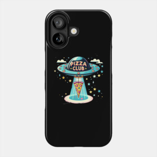 Funny Pizza Ufo, Pizza Club Phone Case