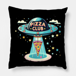 Funny Pizza Ufo, Pizza Club Pillow