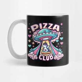 Funny Pizza , Unicorn, Ufo, Pizza Club Mug