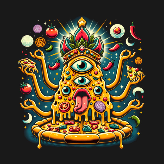 Dizza deity, Funny Pizza Lover Artwork by logiamerch