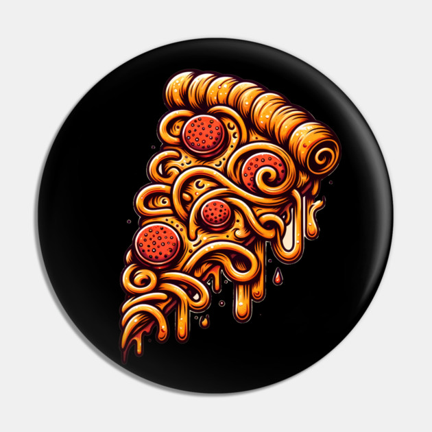 Pizza Artwork for Pizza lover Pin by logiamerch