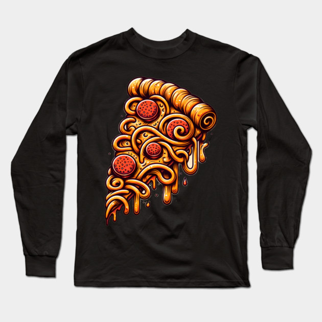 Pizza Artwork for Pizza lover Long Sleeve T-Shirt by logiamerch