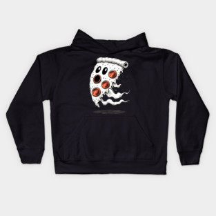Funny Pizza Ghost Halloween Kids Hoodie