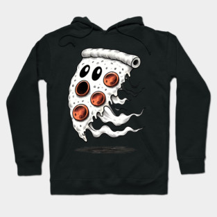 Funny Pizza Ghost Halloween Hoodie