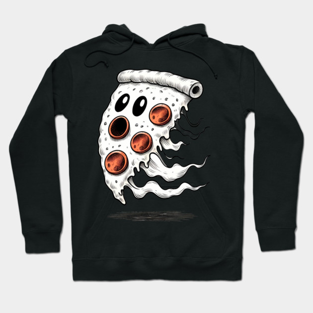 Funny Pizza Ghost Halloween Hoodie by logiamerch