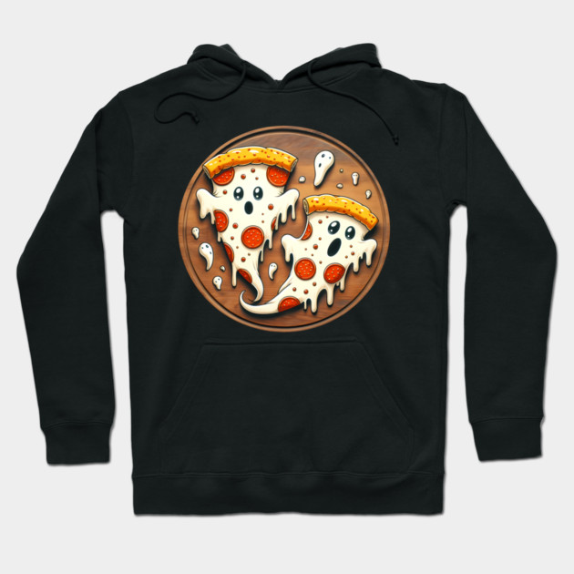 Funny Pizza Ghost Halloween Hoodie by logiamerch