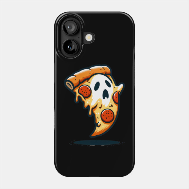 Funny Pizza Ghost Halloween Phone Case by logiamerch