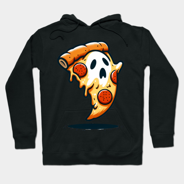 Funny Pizza Ghost Halloween Hoodie by logiamerch