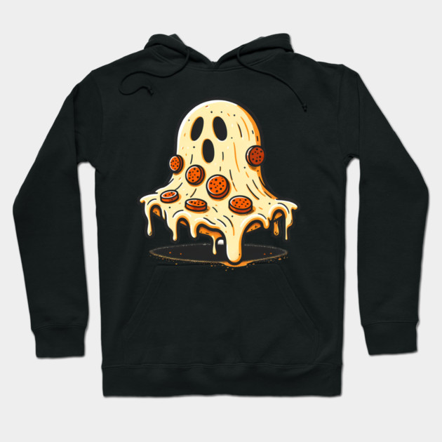 Funny Pizza Ghost Halloween Hoodie by logiamerch