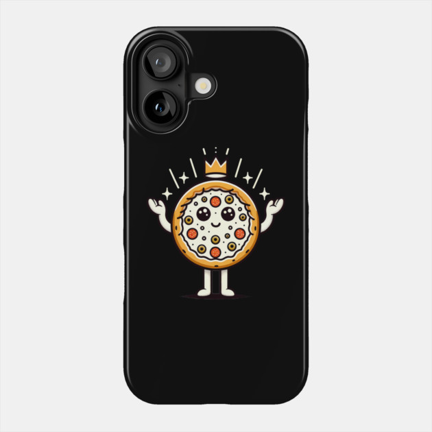 Funny Pizza king, Pizza Lover Phone Case by logiamerch
