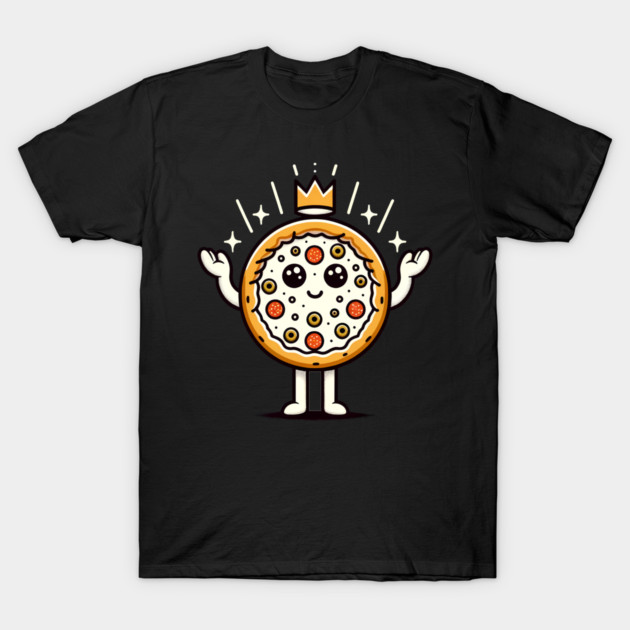 Funny Pizza king, Pizza Lover T-Shirt by logiamerch