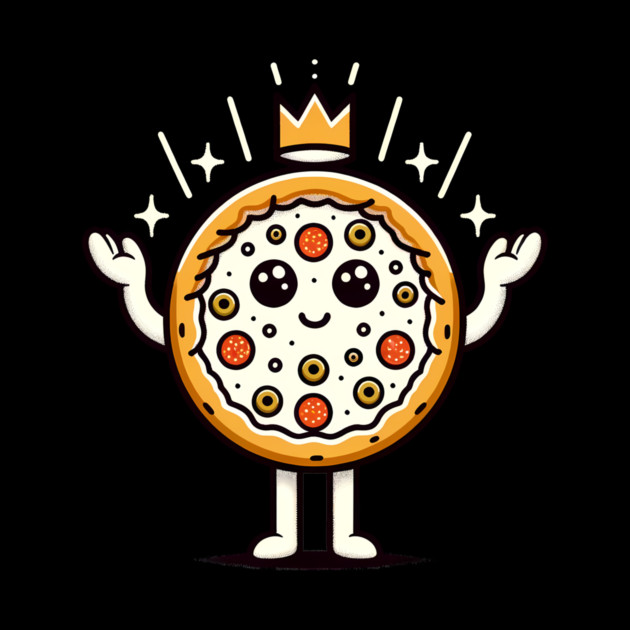 Funny Pizza king, Pizza Lover by logiamerch