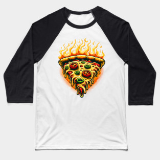 Faming Hot Spicy Pizza Lover Baseball T-Shirt