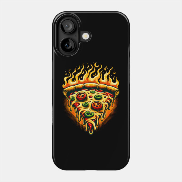 Faming Hot Spicy Pizza Lover Phone Case by logiamerch