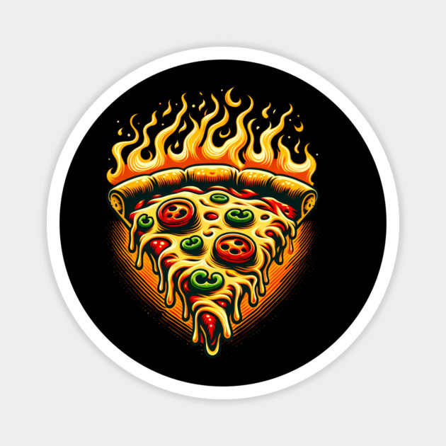 Faming Hot Spicy Pizza Lover Magnet by logiamerch