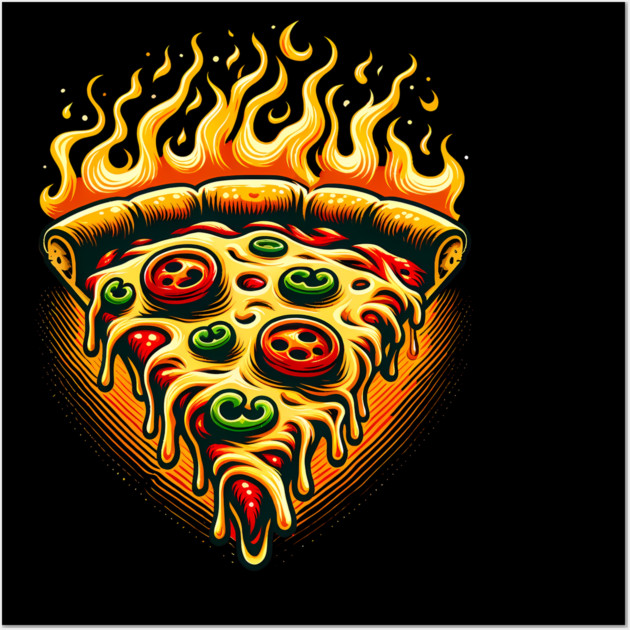 Faming Hot Spicy Pizza Lover Wall Art by logiamerch