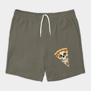 Pizza Skull Face, Funny Pizza Lover, Halloween Shorts