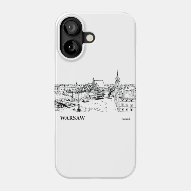 Warsaw Poland Phone Case by Lakeric