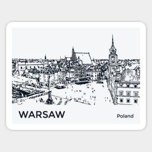 Warsaw Poland Magnet