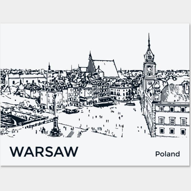 Warsaw Poland Wall Art by Lakeric