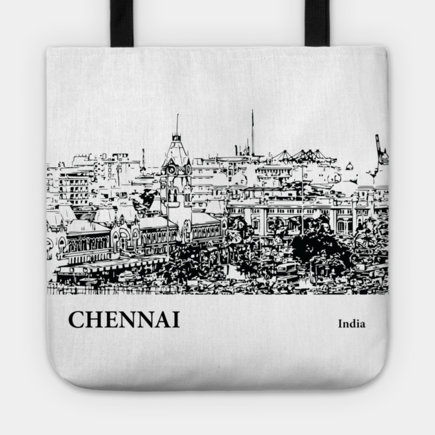 Chennai India Tote by Lakeric