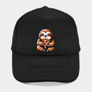 Cute Sloth with a Slice of Pizza Hat
